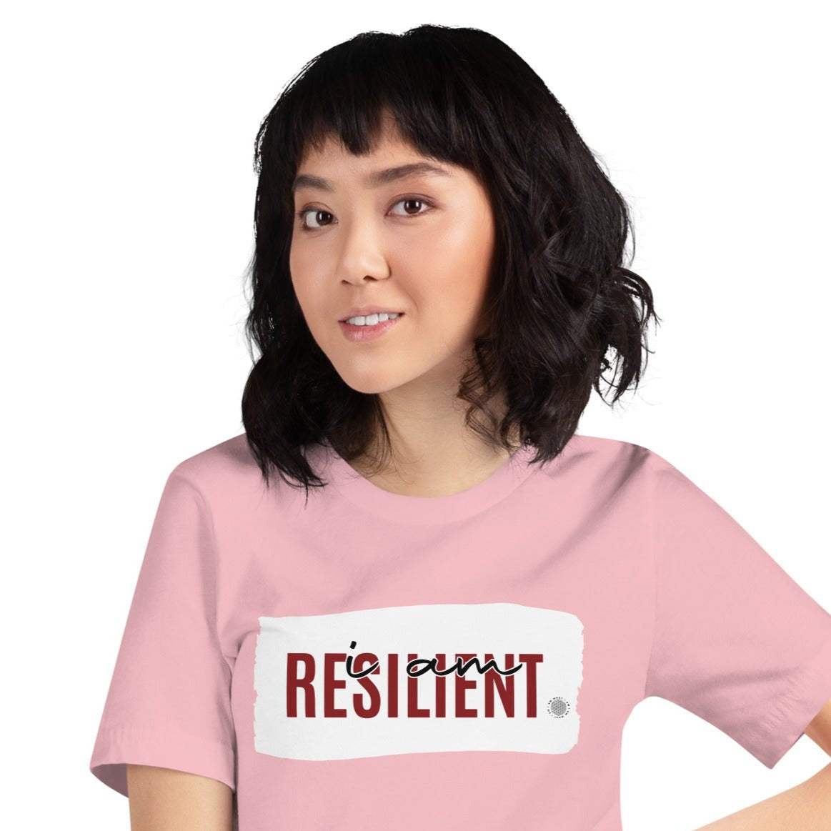 I Am Resilient Adult Unisex T-Shirt pink