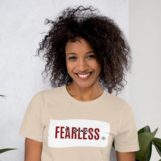 I Am Fearless Adult Unisex T-Shirt tan