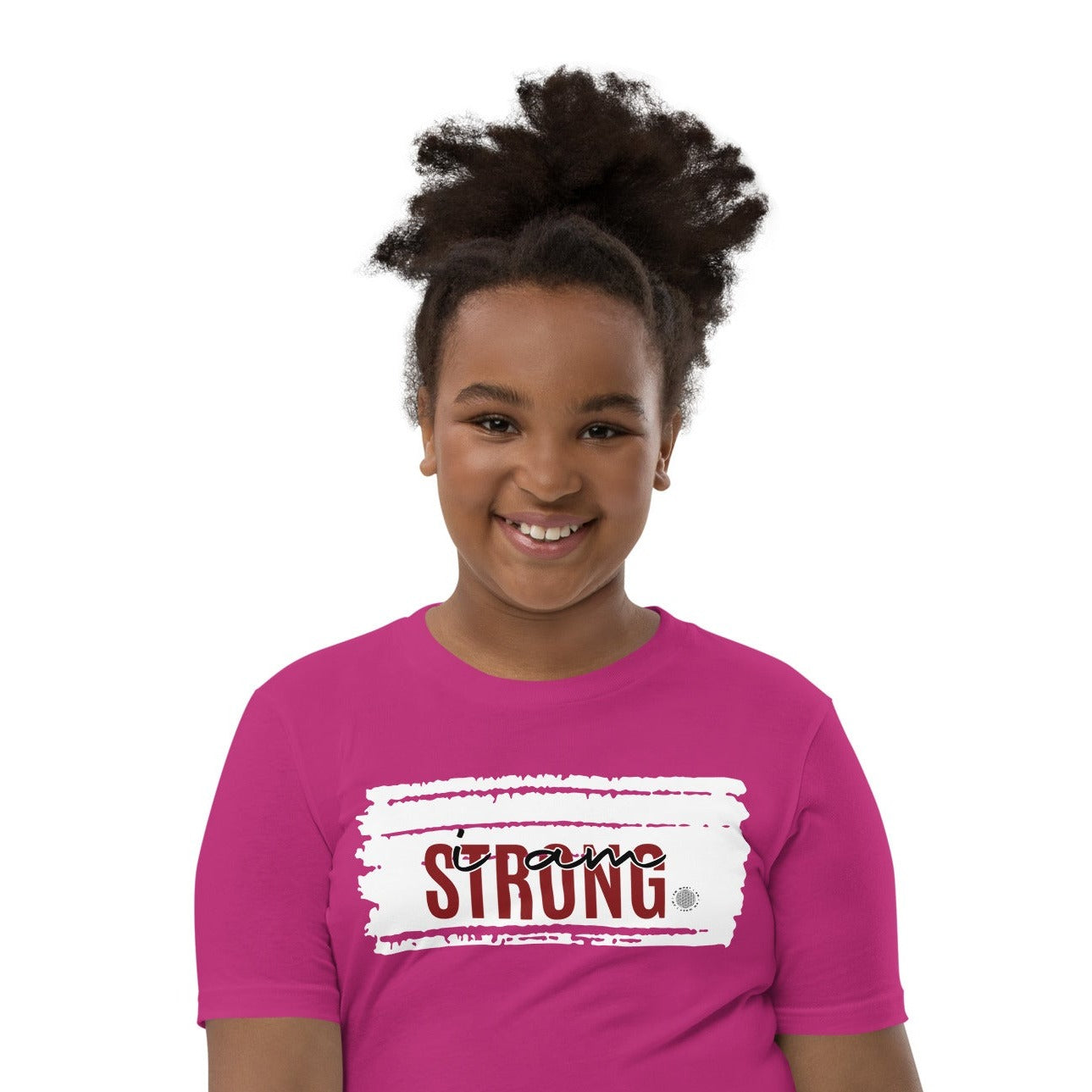 I Am Strong Youth T-Shirt berry