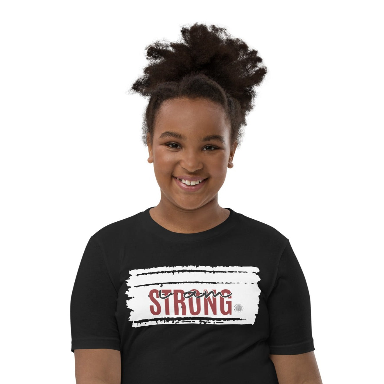 I Am Strong Youth T-Shirt black