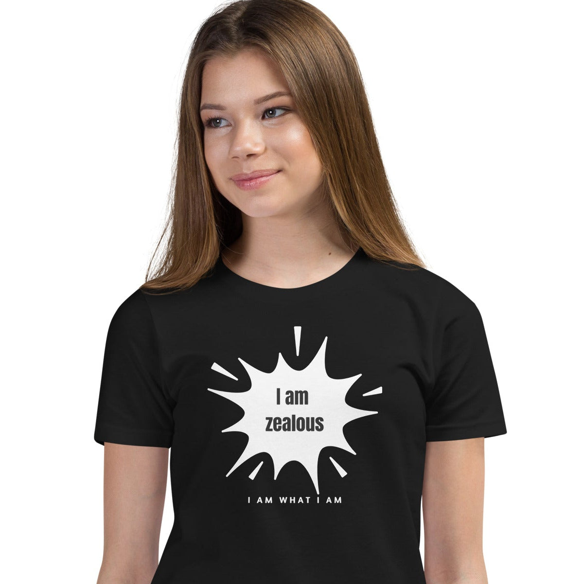 i am zealous youth tee black