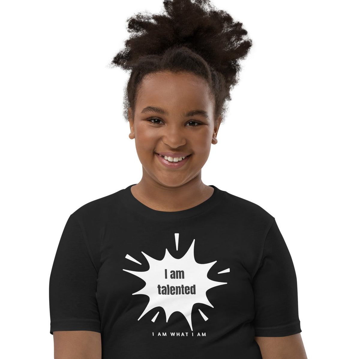 i am talented youth tee black