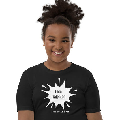 i am talented youth tee black