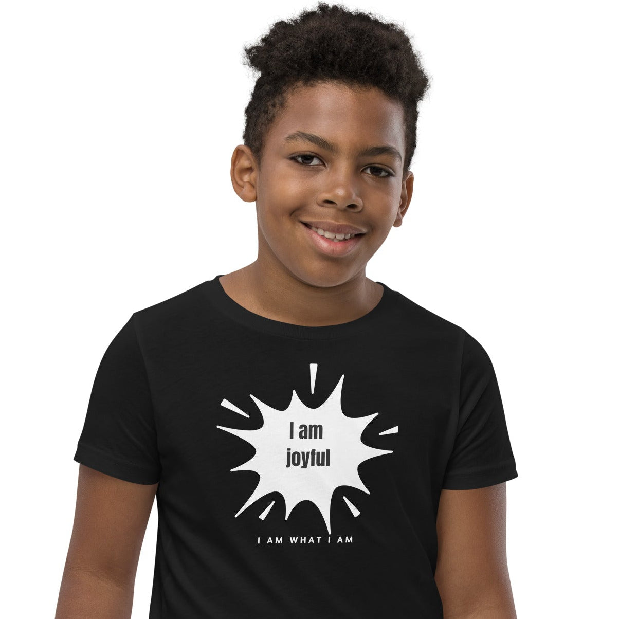 i am joyful youth tee black