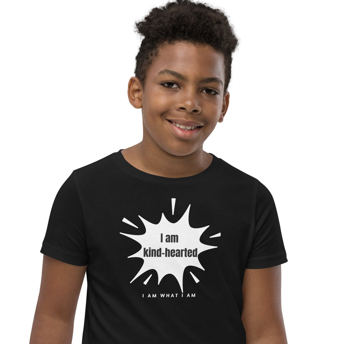 i am kind-hearted youth tee black