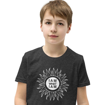 i am what i am youth-staple-tee-gray