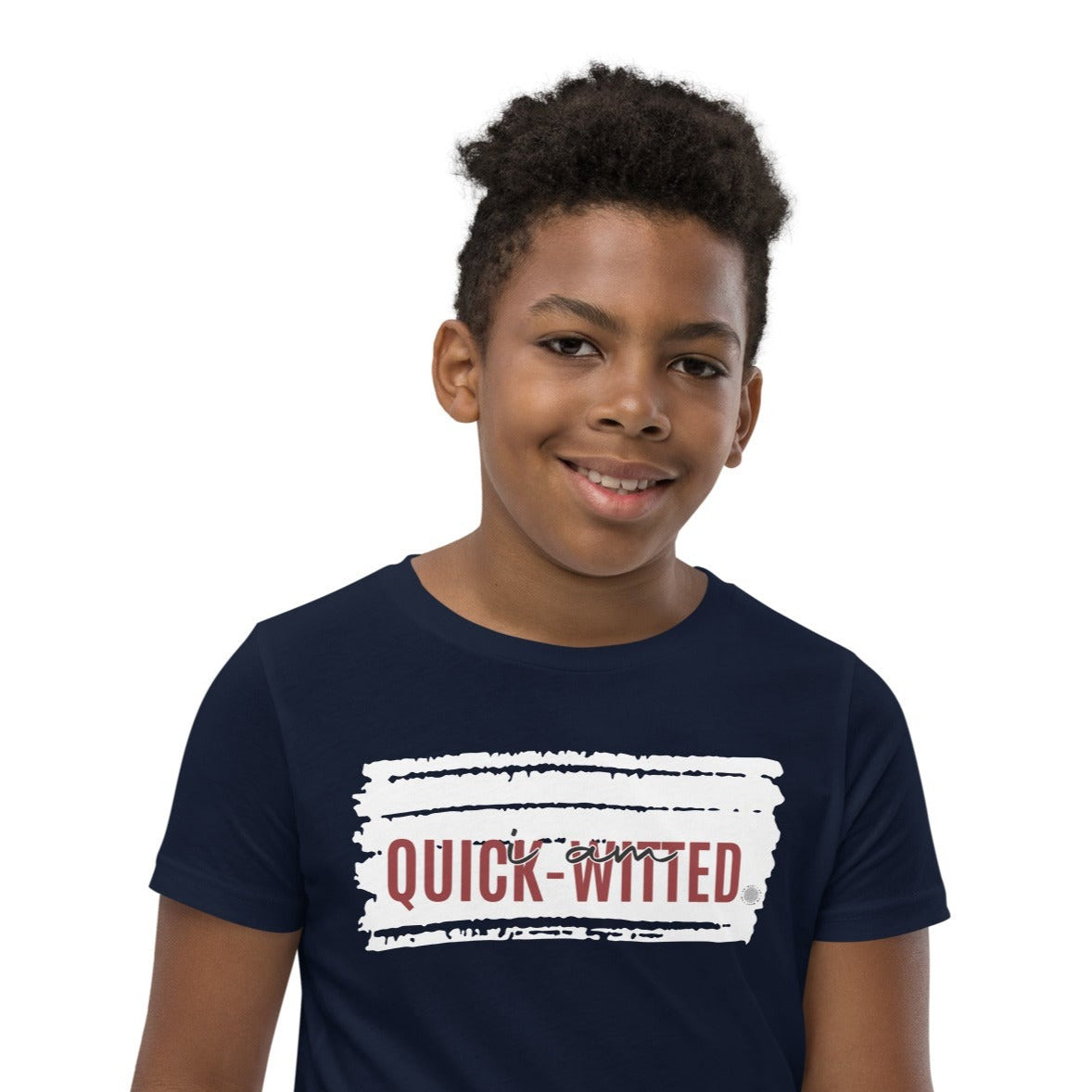I Am Quick-witted Youth T-Shirt navy
