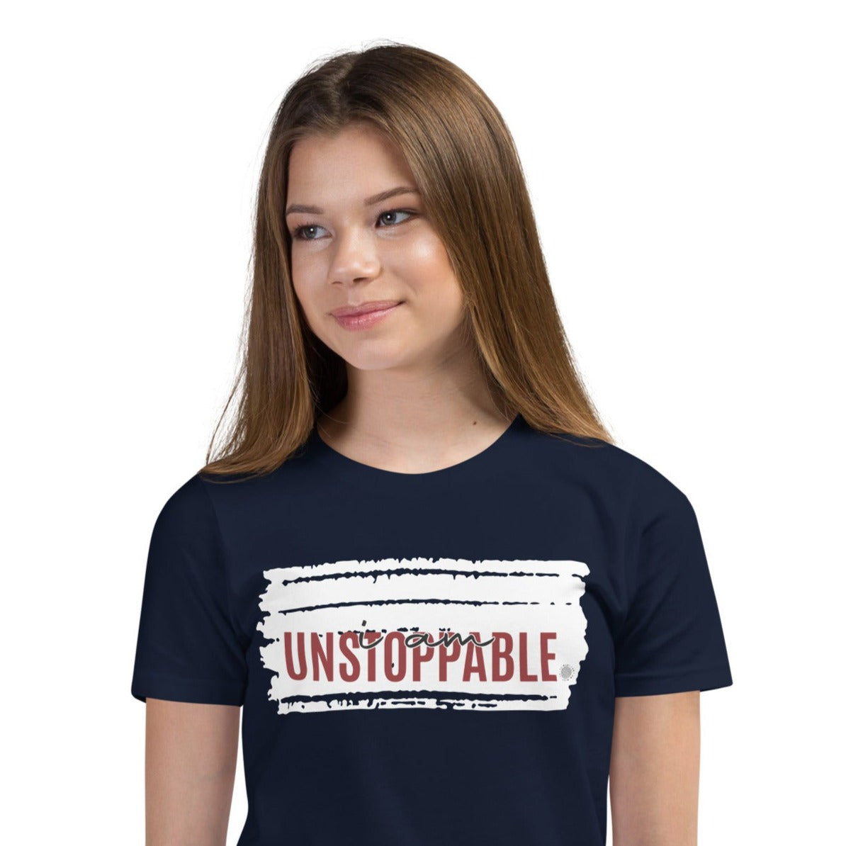 I Am Unstoppable Youth T-Shirt navy