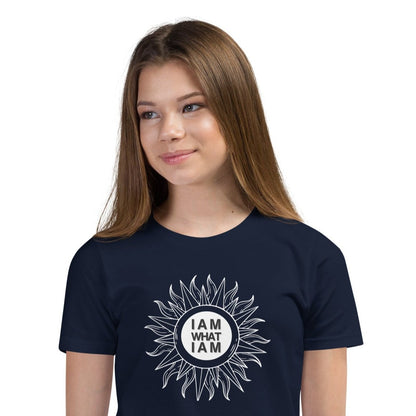 i am what i am youth-staple-tee-navy