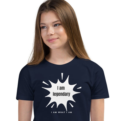 i am legendary youth tee navy
