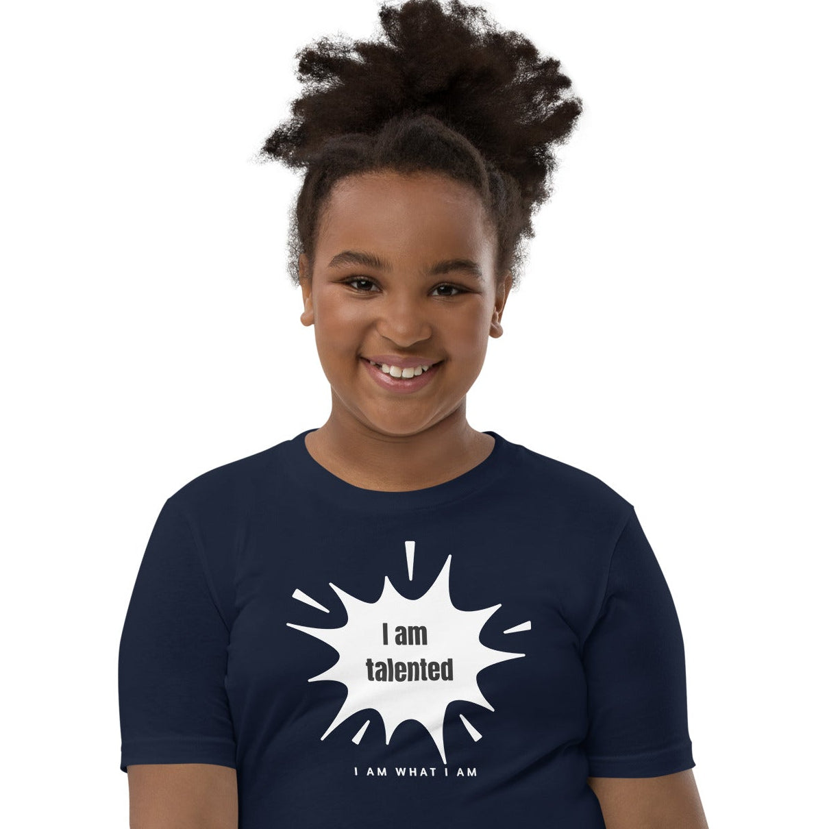 i am talented youth tee navy