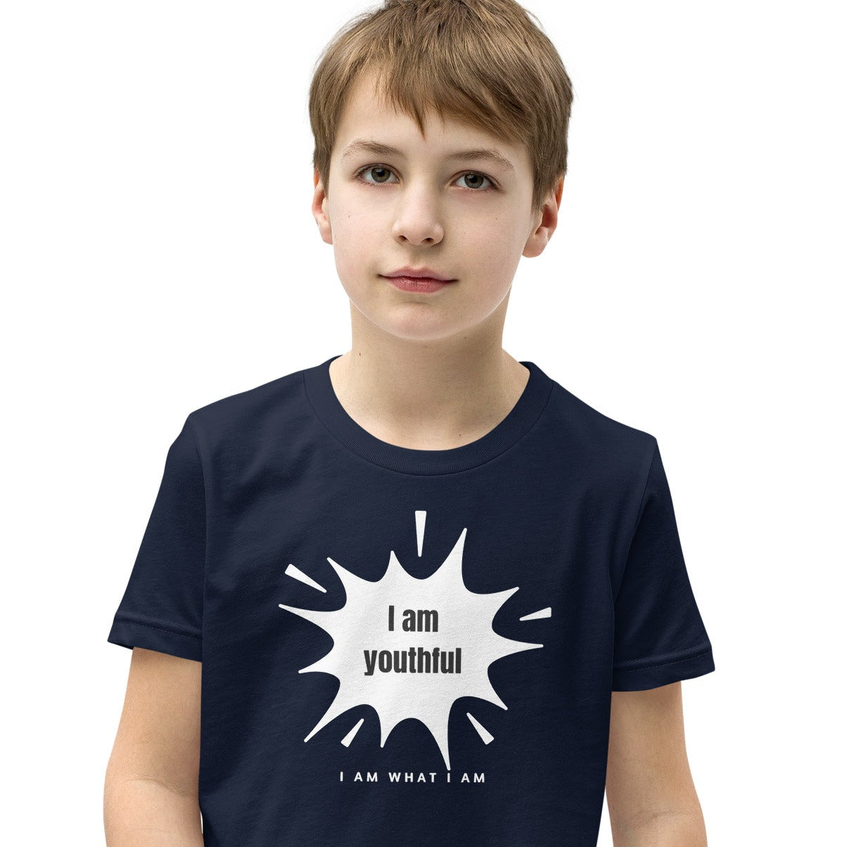 i am youthful youth tee navy