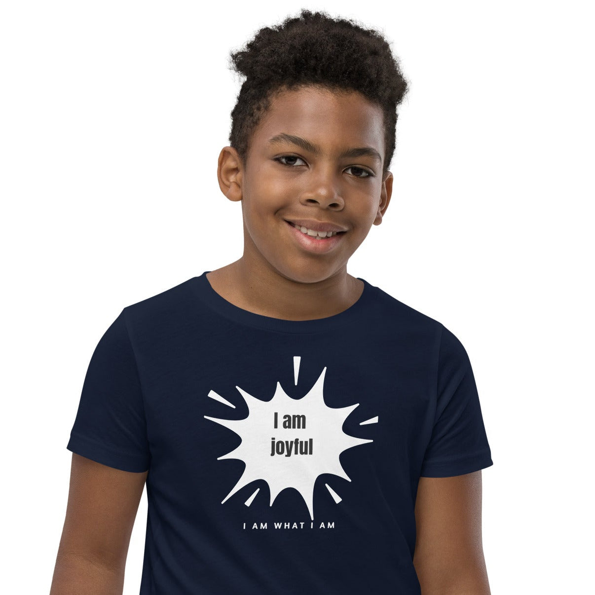 i am joyful youth tee navy