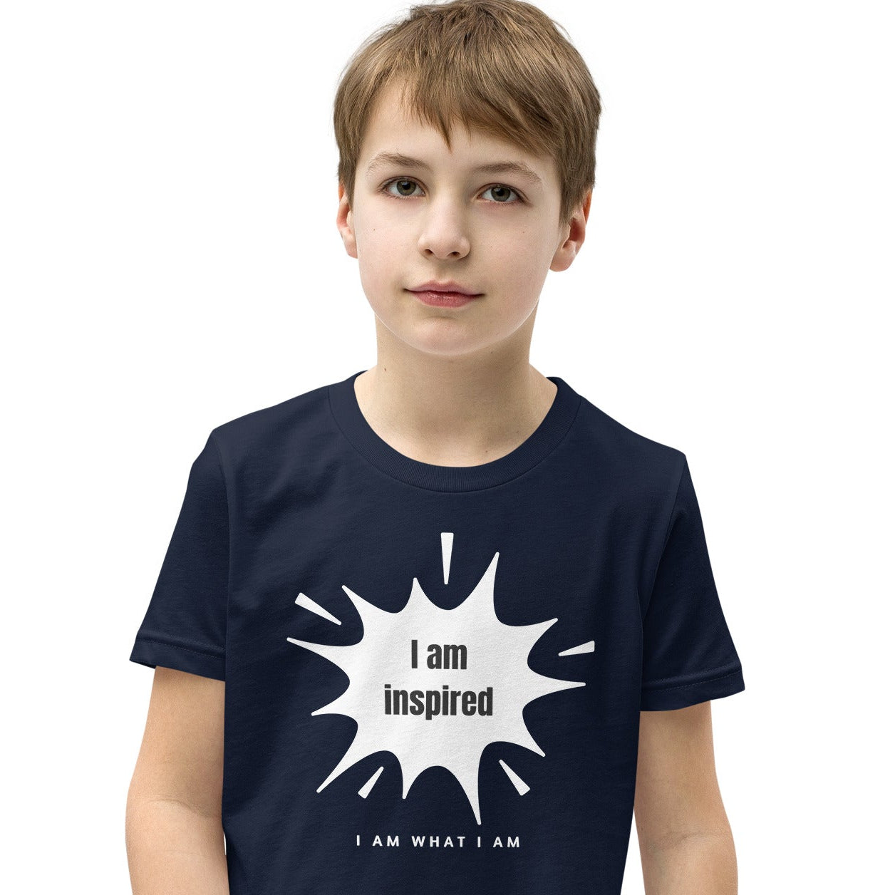 inspired youth-staple-tee-navy