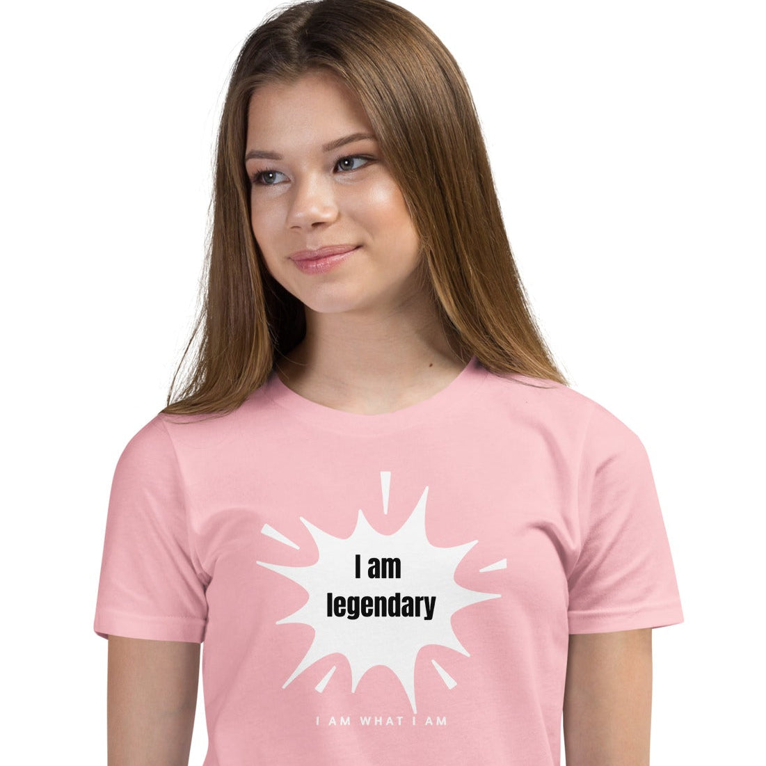 i am legendary youth tee pink