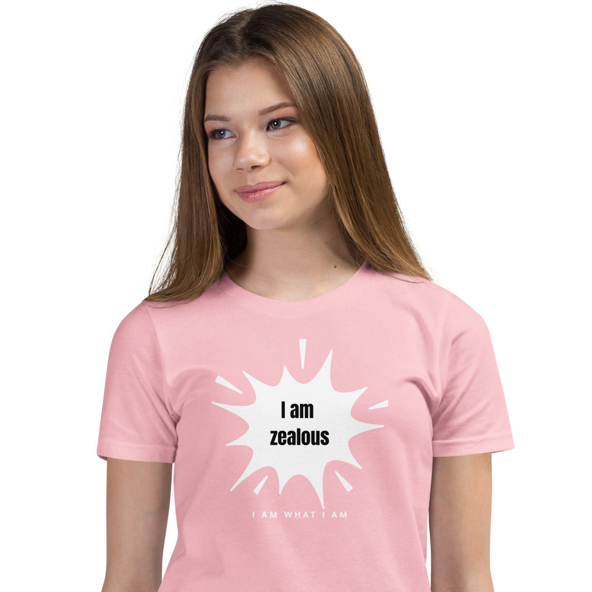 i am zealous youth tee pink