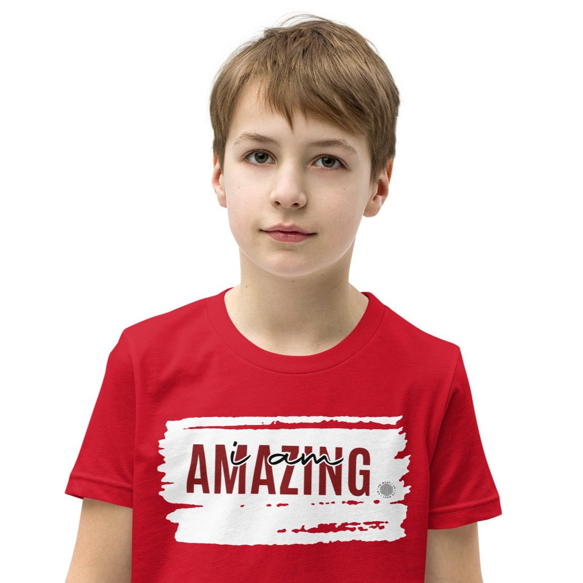 Our ‘I Am Amazing’ affirmation youth t-shirt is perfect for your son or daughter. Your child is sure to do some breathtaking feats.