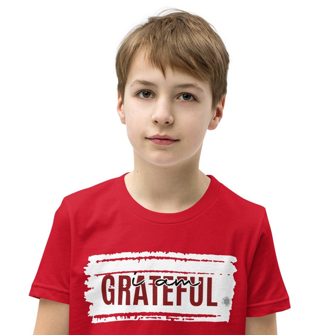 Our ‘I Am Grateful’ affirmation youth t-shirt describes how thankful your son or daughter is for mom and dad bringing world. Your child is so appreciative for every trip to soccer practice or music class you do.