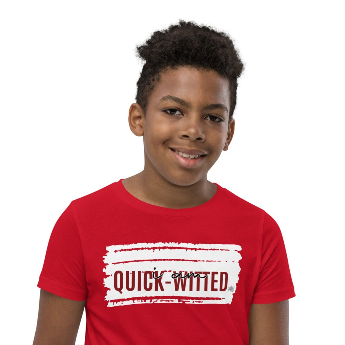 I Am Quick-witted Youth T-Shirt red