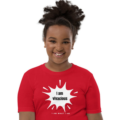 i am vivacious youth tee red