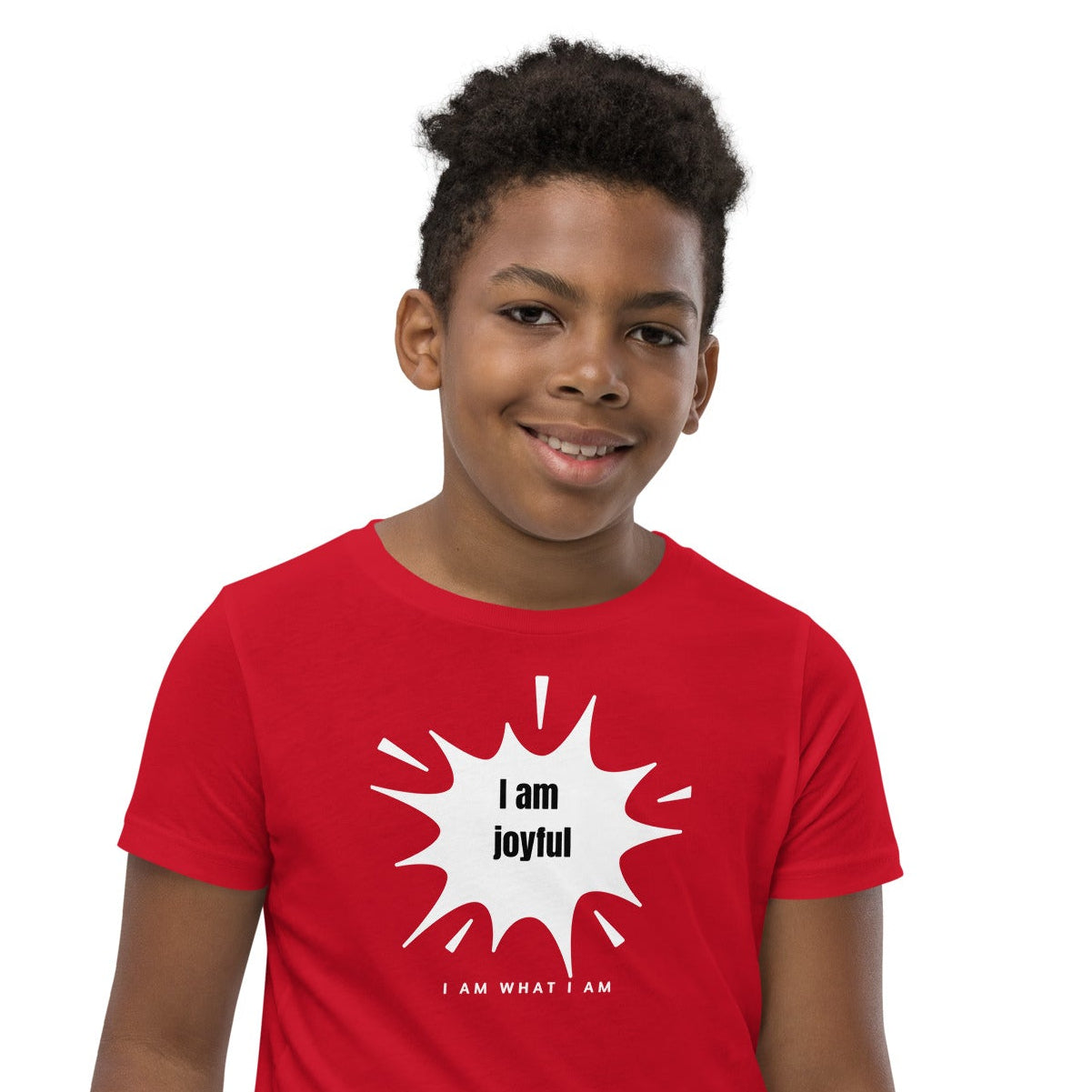 i am joyful youth tee red
