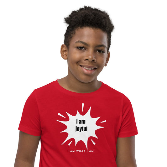 i am joyful youth tee red