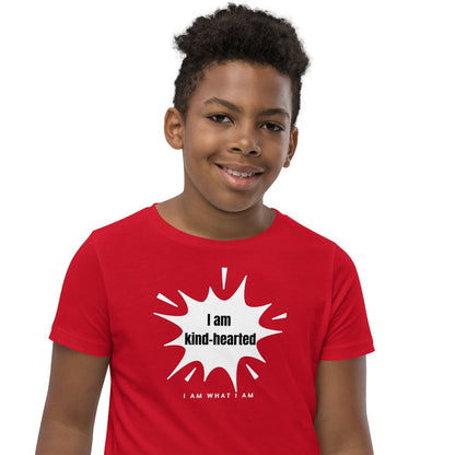 i am kind-hearted youth tee red